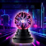 Plasma Ball Light 3 Inch Touch Sensitive - Toys Fun Science Mini Lamp