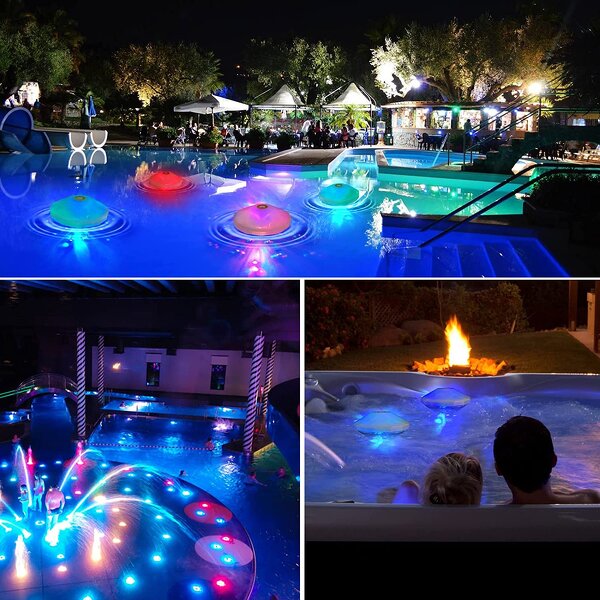 Bathtub Lights - Colorful Outdoor Lighting Floating LED Swimming Pool Lights