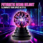 3 Inch Plasma Ball Lamp Touch Sensitive - Novelty Nebula Sphere Globe
