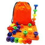 Plastic Hole Board Pegs Toy for Kids - European Hot-selling Teaching Toys