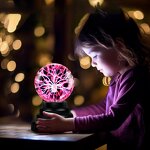 Touch and Sound Activated Lightning Globe - Magical Interactive Mood Setting