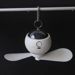 USB Ceiling Light Fan with Remote Control - Rechargeable Camping Light