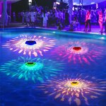IP67 Waterproof Water Bleaching Lamp - Outdoor Colorful RGB LED Solar