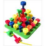 Kids Educational Toys - Colorful Peg Board Stacking Toys