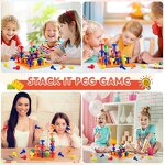 Peg Board Stacking Toddler Toys Game Set - Lacing Fine Motor Skills