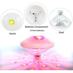 Swimming Pool Lights - Pool Accessories with 8 Modes for Disco Pool Party