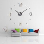 Large 3D Frameless Single-sided Modern Silent Living Room Wall Clock - Manufacturer