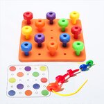 EVA Foam Pegboard Toy - Kids Peg Board 30 Pieces Set