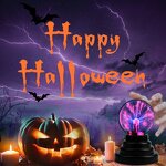 USB Powered Plasma Ball Lamp - Touch Sensitive ABS Nebula Sphere Globe