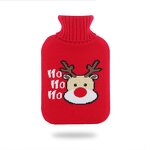 Silicone Portable Hot Water Bottle - Hot Water Bag with Knit Cover