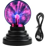 Purple Plasma Ball - Touch & Sound Sensitive Plasma Globe