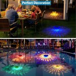 Solar Hanging Garden Lights - Solar Rechargeable Bathroom Light Multifunctional
