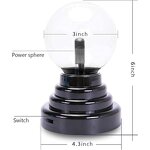 Purple Plasma Ball - Touch & Sound Sensitive Plasma Globe