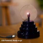 Purple Plasma Ball - Touch & Sound Sensitive Plasma Globe