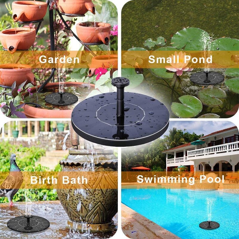 Fountain for Solar in Garden - Solar Powered Garden Water