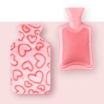 Silicone Portable Hot Water Bottle - Hot Water Bag with Knit Cover