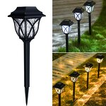 Solar Power Light with Garden - Solar Outdoor Light Cheap Solar Lights
