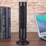 Vertical Bladeless Fan with 2 Speeds - USB Desktop Air Fan Mini Cooling