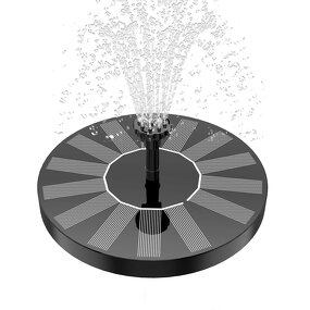 Solar Bird Bath Fountain Pump - Solar Fountain with Nozzle Free Standing