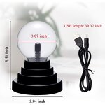 Touch and Sound Activated Lightning Globe - Magical Interactive Mood Setting