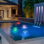 RGB LED Swimming Pool Lights - Atmospheric Party Floating Pool Lights Waterproof