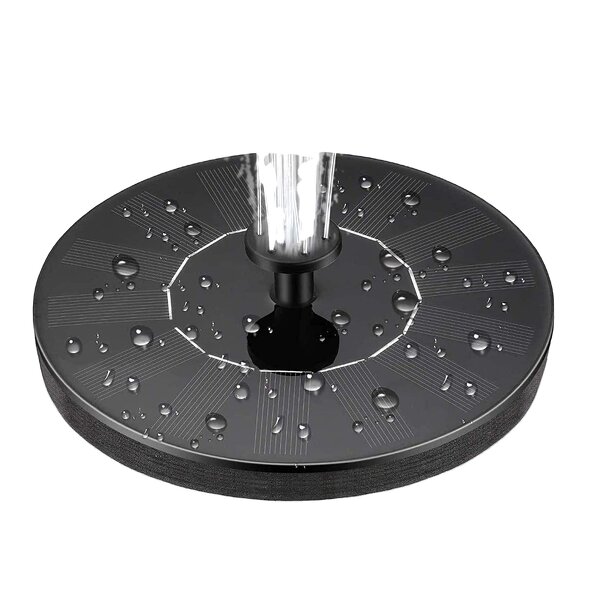 Solar Fountain with Easy Install Nozzle - Solar Powered Fountain Pump