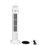 Tower Fan for Bedroom Portable USB Bladeless - 90 Degree Desk Fan with Light