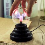 Touch and Sound Activated Lightning Globe - Magical Interactive Mood Setting