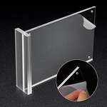 Menu Stand - Tabletop T Shape Photo Frame Sign Double Sided Clear Acrylic Resin