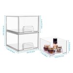 Storage Box - Hot-Selling Multi-Functional Drawer Type Pet Material Stackable Makeup Organizer