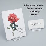 Acrylic Bracket - Wedding Logo Bracket with Card Slot for Menu Conference Table Number