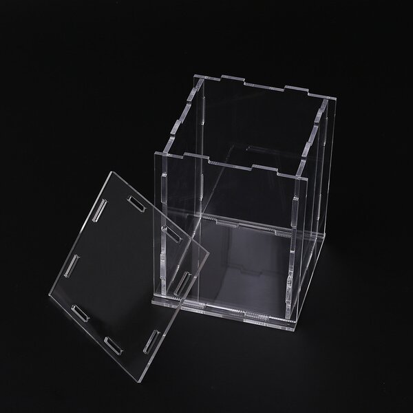 Display Case - Clear Acrylic Assemble Countertop Box Dustproof for Action Figures Toys