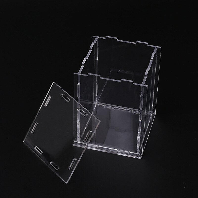 Display Case - Clear Acrylic Assemble Countertop Box Dustproof for Action Figures Toys