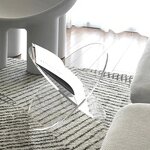 Bookshelf - Blue Acrylic Magazine Holder Minimalist Modern Home