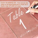 Wedding Table Numbers - 20 Pack Acrylic with Stands 4 X 6 Inch Blank Clear Signs