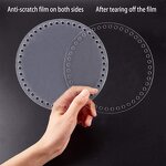 DIY Crochet Bag Material - 2pcs Clear Acrylic 7"/18cm Diameter Round Circle 45 Holes