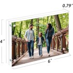 Picture Frames - Acrylic 4x6 Bulk Clear Magnetic with Gift Box Package 5PACK