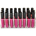 Lipstick Holder - 24 Spaces Clear Acrylic Makeup Lipgloss Organizer Nail Polish Rack