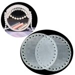 DIY Crochet Bag Material - 2pcs Clear Acrylic 7"/18cm Diameter Round Circle 45 Holes