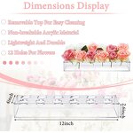 Flower Vase - Modern Design Clear Acrylic Rectangular Centerpieces for Wedding Decorations