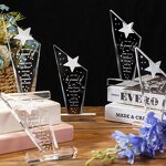 Appreciation Awards - 10 Pcs Acrylic Thank You Trophy for Coworker Employee Prizes