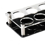 Wine Cup Holder - Transparent Clear Acrylic Heavy Base Lucite Shot Glass Rack