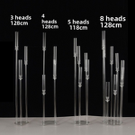 Candle Holder - Transparent Multi-Head Acrylic for Wedding Hotel Stage Lighting