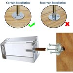 Furniture Legs - Acrylic Transparent Crystal Feet Modern for Sofa Dining Table Cabinet