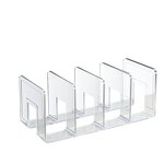 Book Organizer - Modern Acrylic Desktop Expandable Bookends for Home Office School