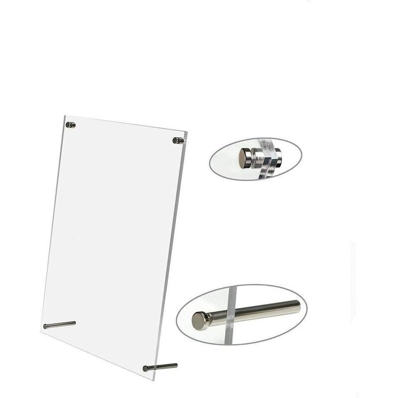 Photo Frame - Modern Acrylic 8.5x11 Free-Standing Desktop Plastic Craft