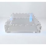 Acrylic Tray - Customizable 8 X 8 Clear with Anti-Slip Pads Magnetic Mat for Photos