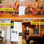 Wedding Table Numbers - 20 Pack Acrylic with Stands 4 X 6 Inch Blank Clear Signs