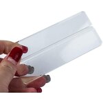 Wedding Table Numbers - 20 Pack Acrylic with Stands 4 X 6 Inch Blank Clear Signs