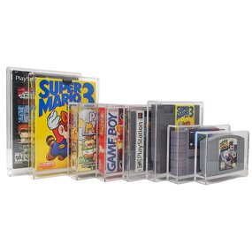Video Game Protector - PS3 PS4 PS5 GameBoy SNES N64 Acrylic Display Case Plastic